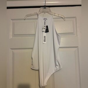 Express white high neck bodysuit NWT